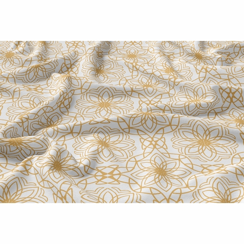 Boho Patterned Stripe Collection Star Print Full Length Body Pillow Cover - alt image 4