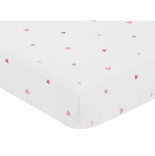 Boho Rainbow and Hearts Collection 3 Piece Crib Bedding - alt image 5