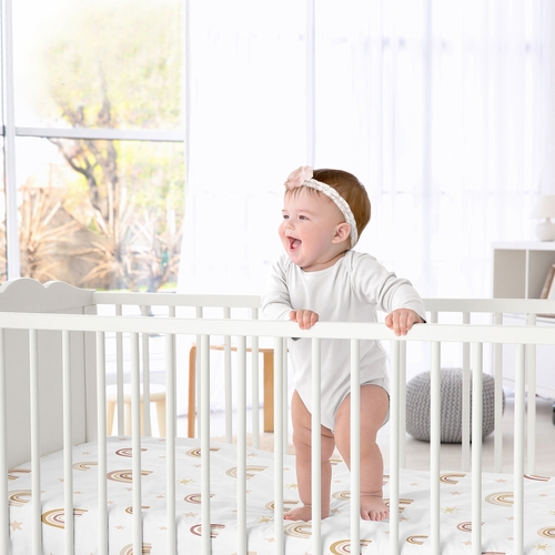 Boho Rainbow Collection 2 Pack Crib Sheets - alt image 2