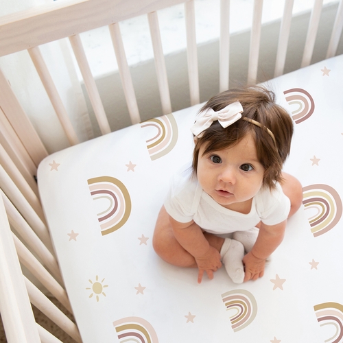 Boho Rainbow Collection 2 Pack Crib Sheets - alt image 3