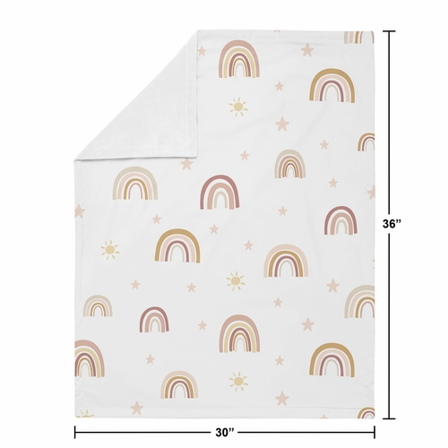 Boho Rainbow Collection Baby Blanket - alt image 3