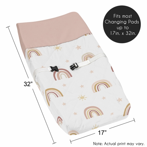 Boho Rainbow Collection Changing Pad Cover - alt image 4