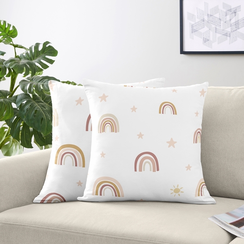 Boho Rainbow Collection Decorative Accent Throw Pillows - Set of 2 - alt image 1