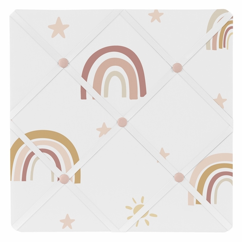 Boho Rainbow Collection Fabric Memo Board