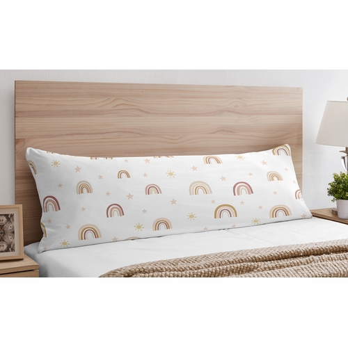 Boho Rainbow Collection Full Length Body Pillow Cover - alt image 1