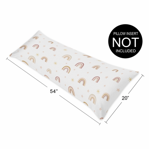 Boho Rainbow Collection Full Length Body Pillow Cover - alt image 3