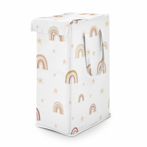 Boho Rainbow Collection Laundry Hamper with Handles