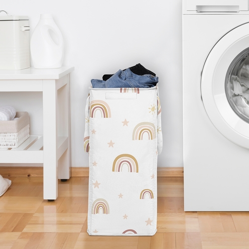 Boho Rainbow Collection Laundry Hamper with Handles - alt image 2