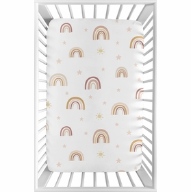 Boho Rainbow Collection Mini Crib Sheet