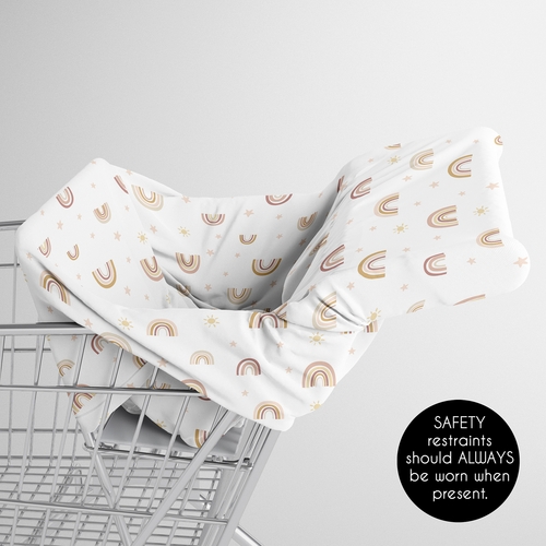 Boho Rainbow Collection Multi Use Baby Car Seat and Nursing Cover - alt image 3
