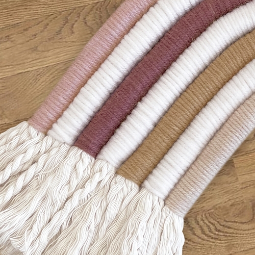 Boho Rainbow Collection Rope Wall Decor Hanging Decoration - alt image 4