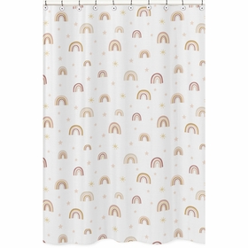 Boho Rainbow Collection Shower Curtain