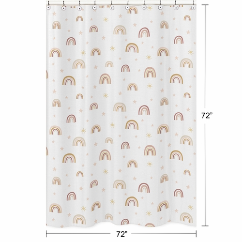 Boho Rainbow Collection Shower Curtain - alt image 4