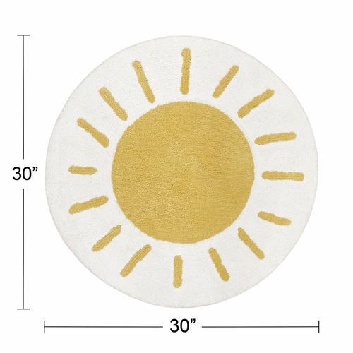 Boho Rainbow Collection Sun Accent Floor Rug - alt image 1