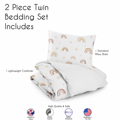 Boho Rainbow Collection Twin Bedding - alt image 4