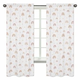 Boho Rainbow Collection Window Panels - Set of 2
