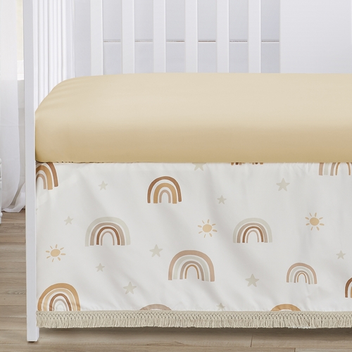 Boho Rainbow Neutral Collection 4 Piece Crib Bedding - alt image 3