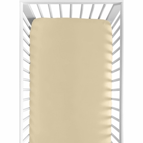 Boho Rainbow Neutral Collection Crib Sheet - Solid Mustard Yellow