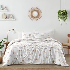 Boho Rainbow Neutral Collection Full/Queen Bedding