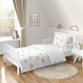 Boho Rainbow Neutral Collection Toddler Bedding