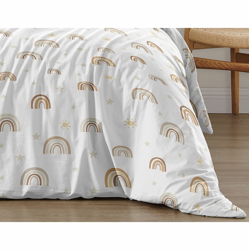 Boho Rainbow Neutral Collection Twin Bedding - alt image 5