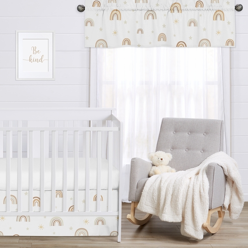Boho Rainbow Neutral Collection Window Valance - alt image 2