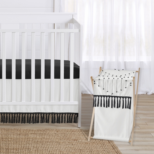 Boho Stitch Black and White Collection Hamper - alt image 2