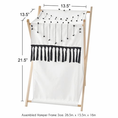 Boho Stitch Black and White Collection Hamper - alt image 4