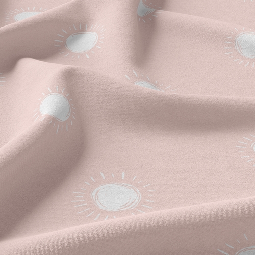 Boho Sun Blush Pink and White Twin Sheet Set - alt image 3