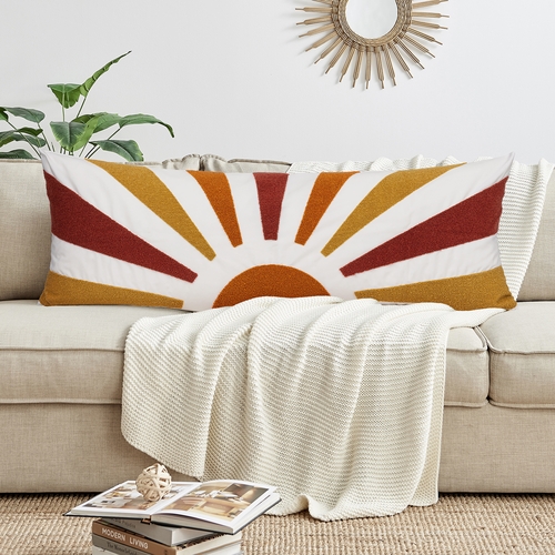 Boho Sun Ray Collection Full Length Body Pillow Cover - alt image 2