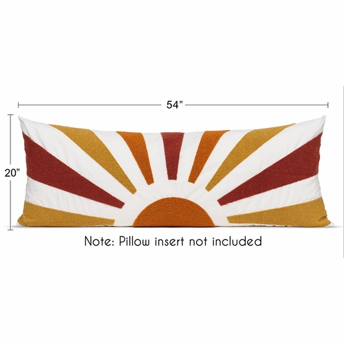 Boho Sun Ray Collection Full Length Body Pillow Cover - alt image 5