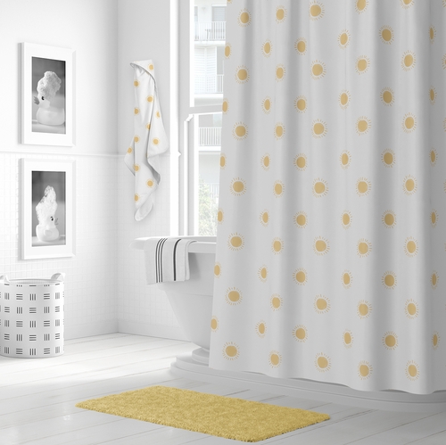 Boho Sun White and Mustard Collection Hooded Baby Towels - Toddler Bath Towel - alt image 2