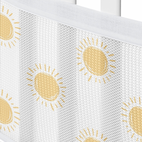 Boho Sun White and Mustard Collection Sweet Jojo Designs + BreathableBaby Breathable Mesh Crib Liner - alt image 4