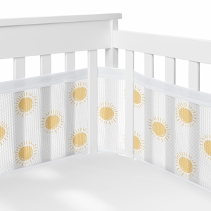 Boho Sun White and Mustard Collection Sweet Jojo Designs + BreathableBaby Breathable Mesh Crib Liner