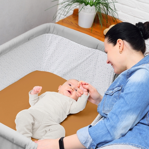 Boho Sun White and Pumpkin Collection 2 Pack Baby Bassinet Fitted Sheets - alt image 3