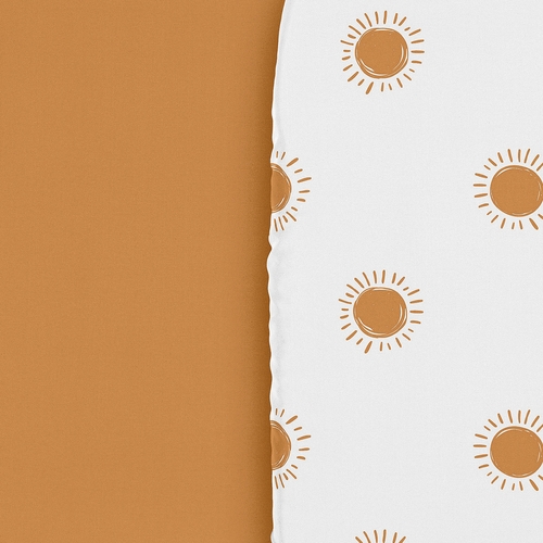 Boho Sun White and Pumpkin Collection 2 Pack Baby Bassinet Fitted Sheets - alt image 4