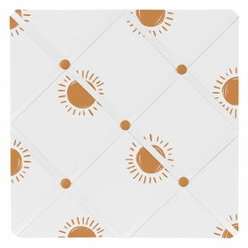 Boho Sun White and Pumpkin Collection Fabric Memo Board