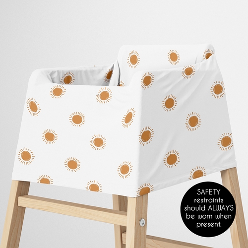Boho Sun White and Pumpkin Collection Multi Use Baby Car Seat and Nursing Cover - alt image 4