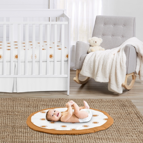 Boho Sun White and Pumpkin Collection Playmat - alt image 1