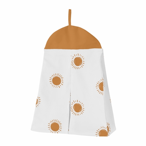 Boho Sun White and Pumpkin Sweet Jojo Designs 6 Piece Crib Bedding + BreathableBaby Breathable Mesh Liner - alt image 5