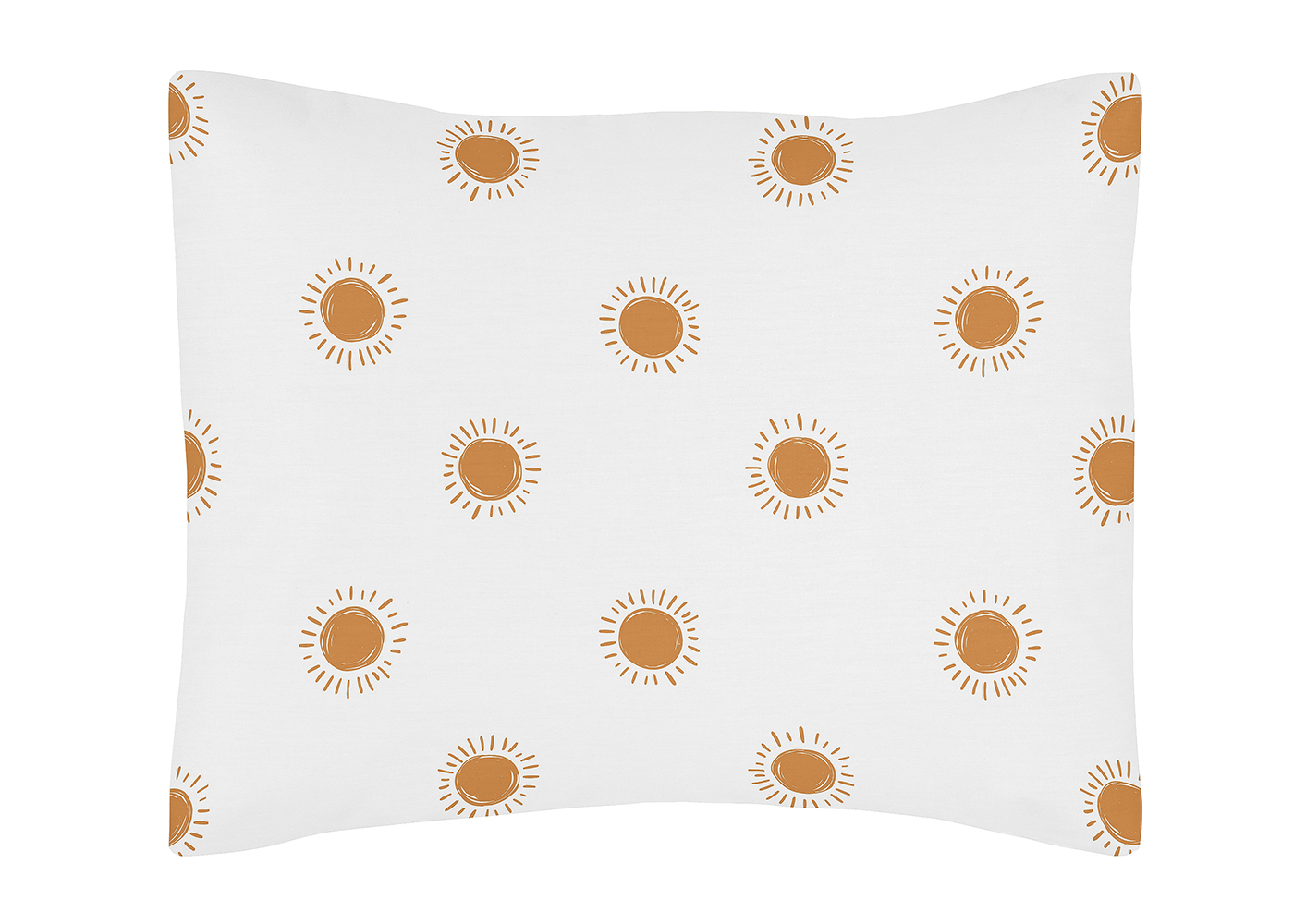 Boho Sun White and Pumpkin Collection Toddler Bedding