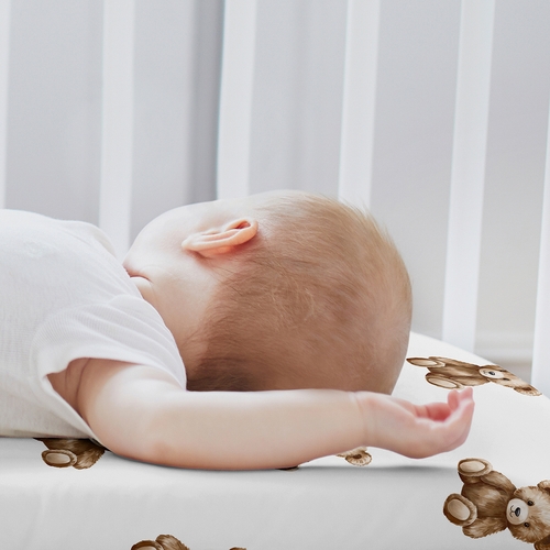 Boho Teddy Bear Collection 2 Pack Baby Bassinet Fitted Sheets - alt image 2