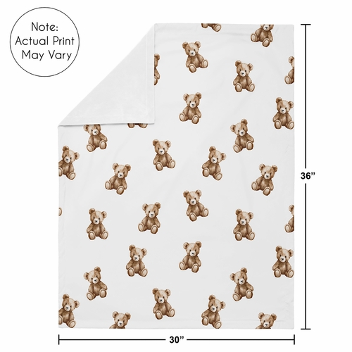 Boho Teddy Bear Collection Baby Blanket - alt image 3
