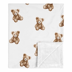 Boho Teddy Bear Collection Baby Blanket
