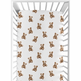 Boho Teddy Bear Collection Crib Sheet