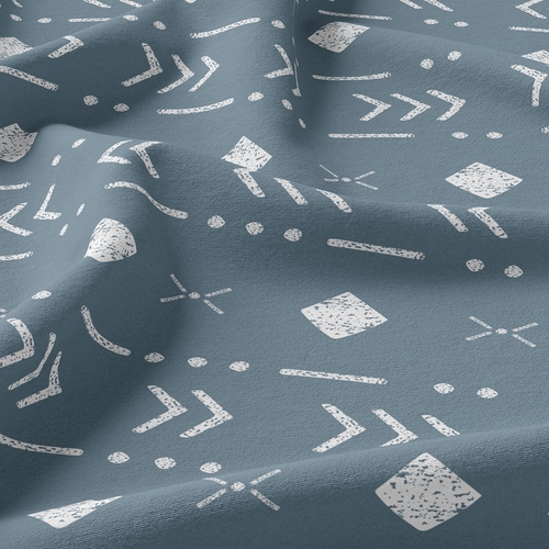 Boho Tribal Dark Blue and White Twin Sheet Set - alt image 3