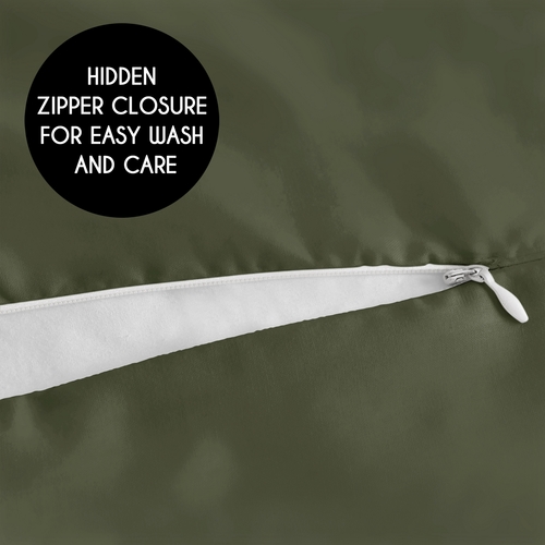 Boho Tribal Green and White Full Length Body Pillow Cover - alt image 2