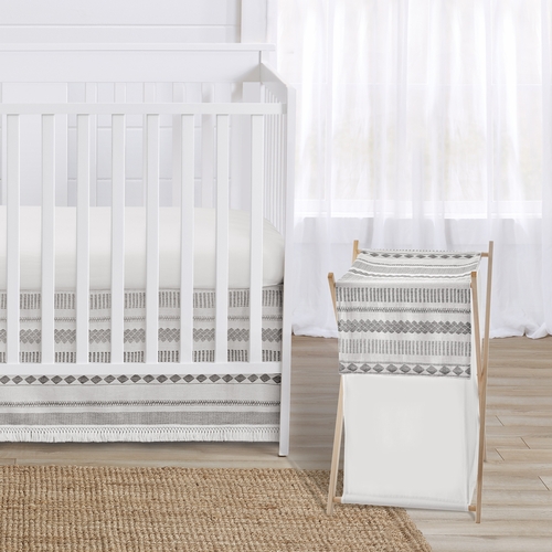 Boho Tribal Grey Jacquard Collection Hamper - alt image 1