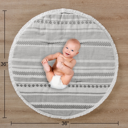 Boho Tribal Grey Jacquard Collection Playmat - alt image 3