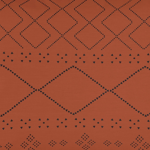 Boho Tribal Orange and Black Collection Decorative Accent Throw Pillow Covers - Set of 2 - alt image 3